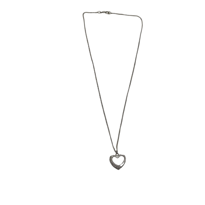925 Marked Women's Necklace + Pendant Heart