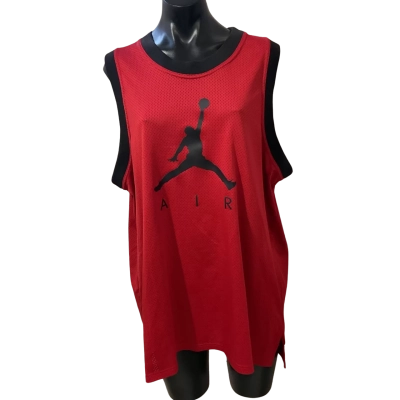 Nike air Jordan Mens  Size XL Singlet  Black  / Red 