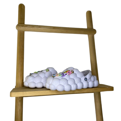 Crocs Womens  Size 40 Off White  with charms