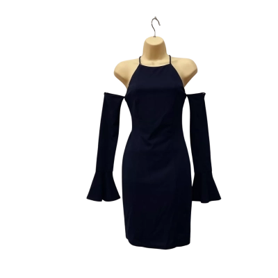 Tussah Womens  Size 8 Shoestring Strap Dress Navy Blue 