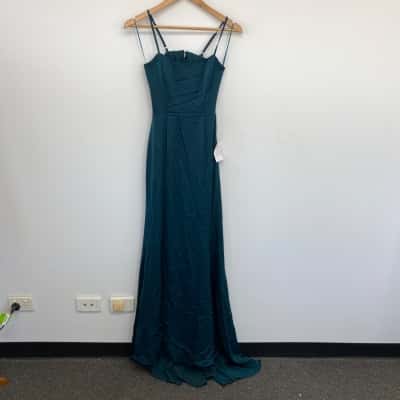 BWLDR Emerald Sabra Open Back Maxi Dress  Size 6 