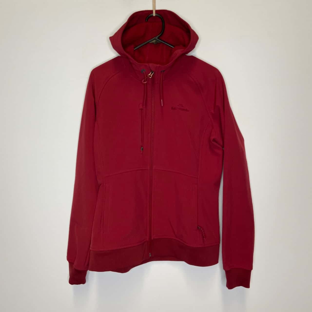 Kathmandu Womens Size 12 Front Zipper Hoodie Maroon (s)