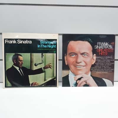 Frank Sinatra 12" Vinyl Record LP Pair – Strangers In The Night & Greatest Hits (Reprise)