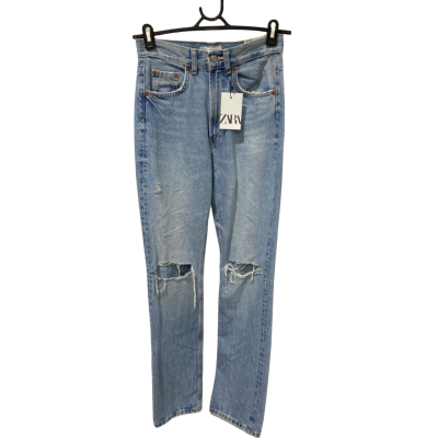 Zara Mens High Rise Regular Length Jeans Size 36 Blue 