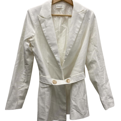 Tussah Womens  Size 6 Open Jacket White 