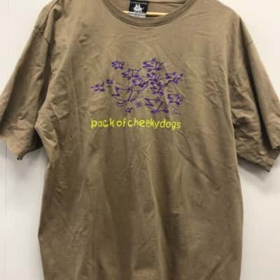 Cheeky dog Mens  Size XXL Beige top