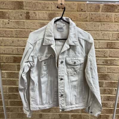 Abrand Womens cream denim jacket Size S 
