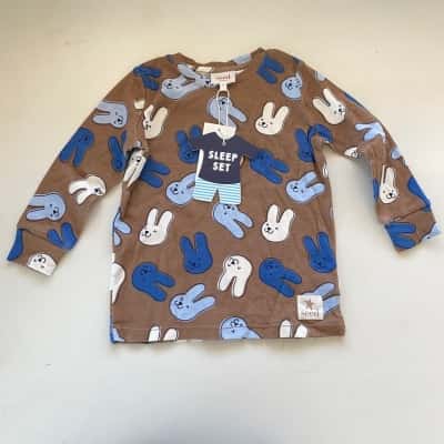 Seed Heritage Kids Chocolate Shake Long Sleeve Top Size 3