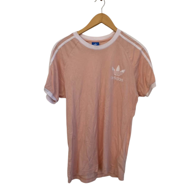 Adidas Womens  Size M Short Sleeve Top Peach / Pink  