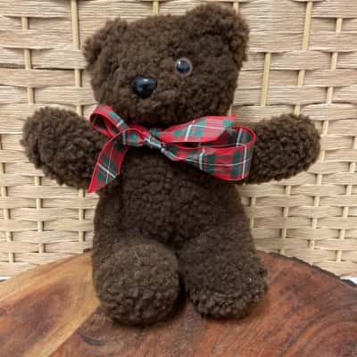 Vintage Tambo Teddies Ivanhoe Isabella Brown Bear Collectable Handmade Australian Made Sheepskin Wool  