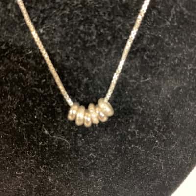 925 Box Chain With 6 Small Ring