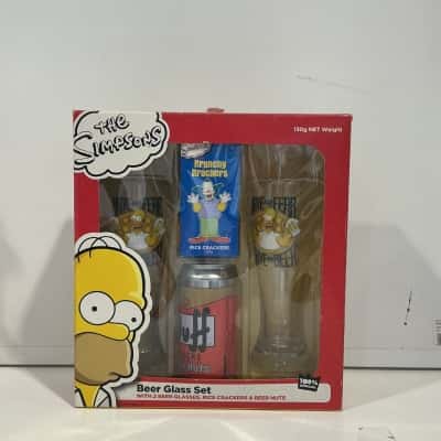 Simpsons beer glass set 