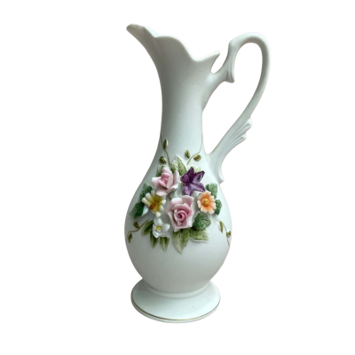 Vintage Japan SETO Ceramic Floral pitcher 53215