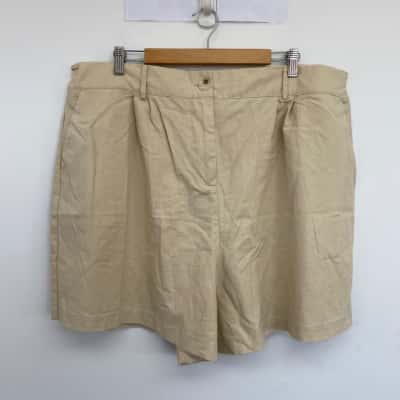 The Lullaby Club Beige Cotton Shorts Size XXL Shorts Beige 