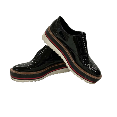 Zara Womens Wedges Black & Multicoloured Size 38