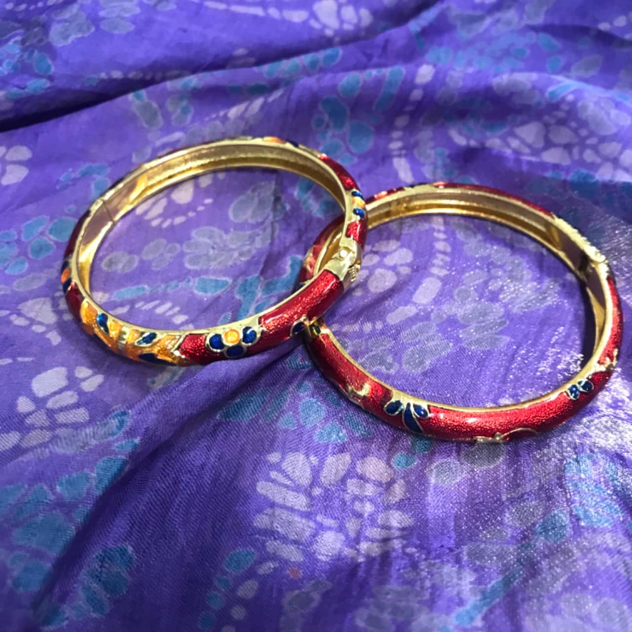 Pair of Cloissone bangles (s) - Used Very Good | Salvos Stores
