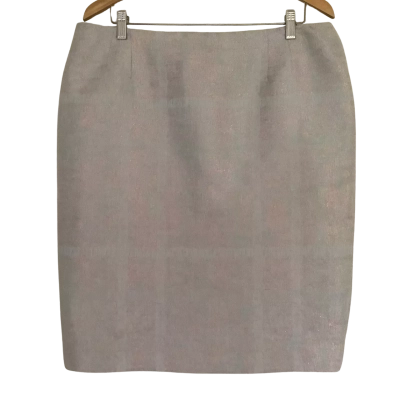 Perri Cutten    Elegant Pencil Skirt.  Metallic Blue. Size 18 