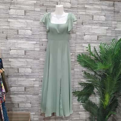  Womens  Size XXS Bridal Dress / Formal Dress / Maxi Dress  pale Green 
