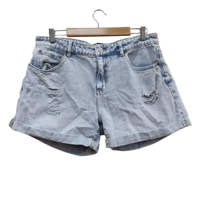 Decjuba Womens Size 14 Denim Shorts Blue (5)