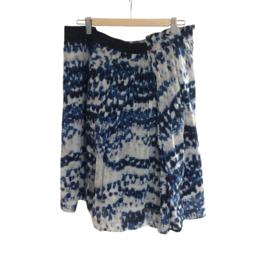 Veronika Maine Womens  Size 14 Floral skirt Blue / White 