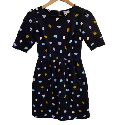 Gorman Size 6 Black  / Multicoloured Cord Dress