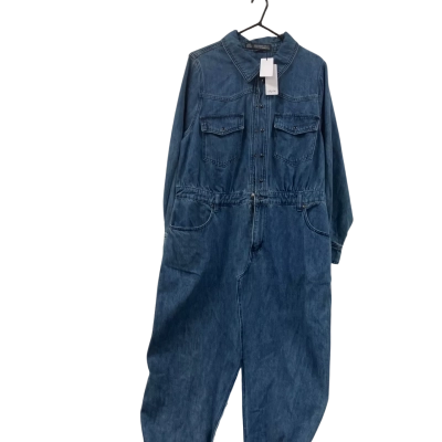 City Chic Womens  Size M Denim Dress Blue 