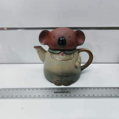 Vintage Novelty Ceramic Koala Teapot Japanese Anthropomorphic Australiana 