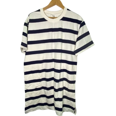 Ceres Life Womens  Size S Midi Dress Blue / Striped / White 