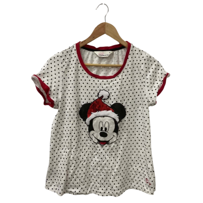 Peter Alexander Womens  Size M Pyjama Mickey Mouse Polka Dot Top