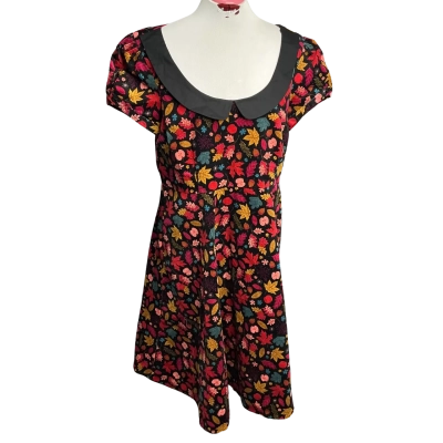 Revival Womens  Size 14 Floral Dress Black  / Floral 