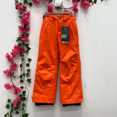 Elude Kids Unisex Size S Snow Pants Black /Orange 