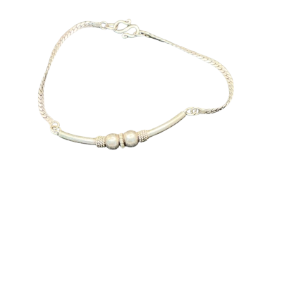  Womens Bracelet Silver unknown ball and bars
