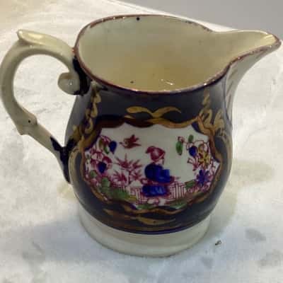 Antique British Chinoiserie Creamer Jug