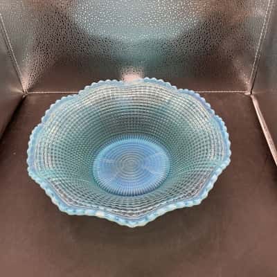 Blue Opalescent Bowl