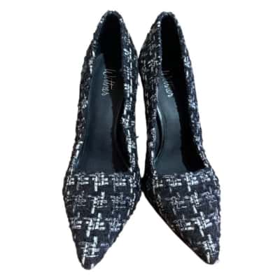 Wittner Womens  Size 37 Heels Black  / Silver / White 