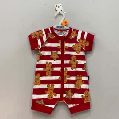 Xmas Bonds Wondersuit  Size 00. (3 - 6 months)