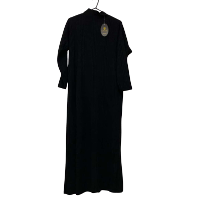 BNWT Ozmah Womens Long Sleeve Ribbed Maxi Pinar Dress Size 2 Black  RRP$90