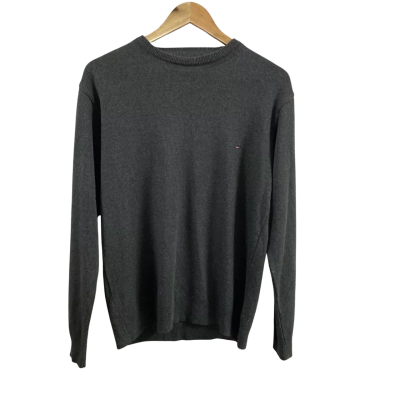 Tommy Hilfiger Mens  Size M Cotton Jumper Dark Grey