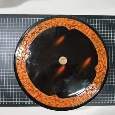 Vintage Japanese Lacquer ware 3 place Platter Server and Lid 