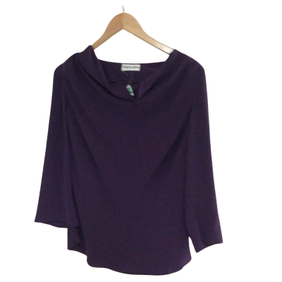 Fella Hamilton Womens  Size 8 Blouse Purple 