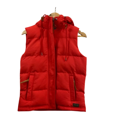 Superdry  Size 8 Everest Puffer Gilet Red 