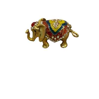 Oriental Style Elephant Trinket Box 