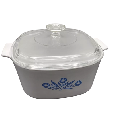 Corning Ware “Cornflower” 3 litre A3 Saucepan with Glass Lid , made in Australia (BRICA SHELF)
