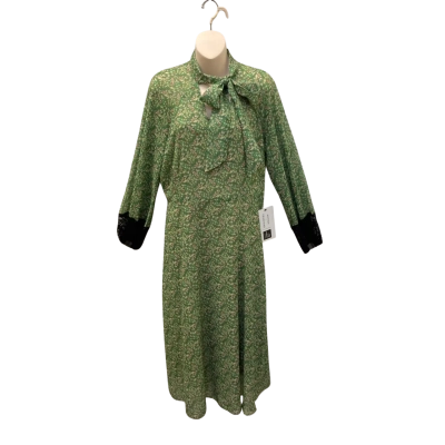 *BNWT* Anthea Crawford Women's "Daubigny's Garden" Midi Dress x Van Gogh Museum Size 14 - Green Multi (RRP $499)