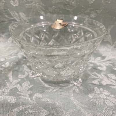 Small Vintage Bohemian Crystal Bowl
