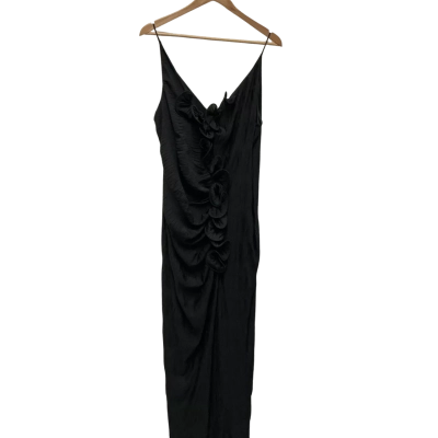 Asos Design Womens  Size 16 Maxi Dress Black  