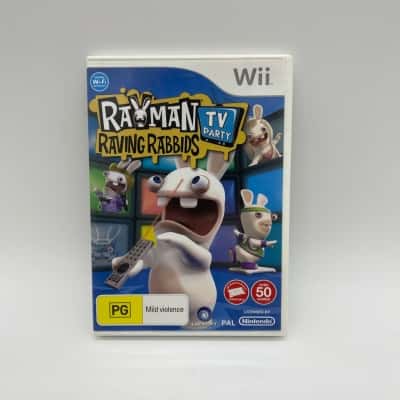 Rayman Raving Rabbids Tv Party Wii Video Game [B#17]