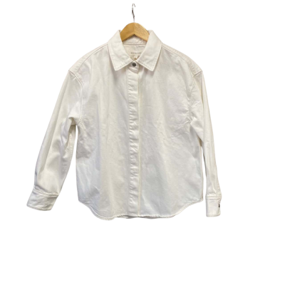 Assembly Label Womens  Size 6 Denim OverShirt Vintage White RRP $150