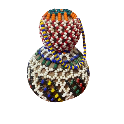 Vintage tribal snuff gourd
