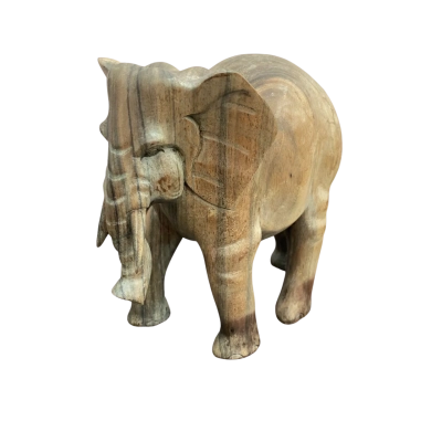 Solid Timber Elephant Statue 